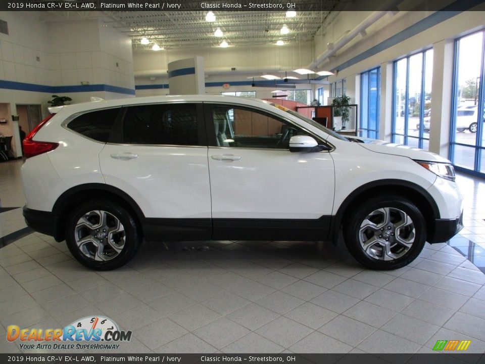 2019 Honda CR-V EX-L AWD Platinum White Pearl / Ivory Photo #4