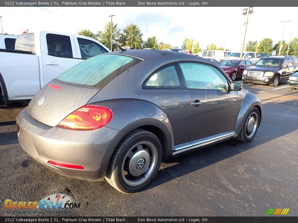 2012 Volkswagen Beetle 2.5L Platinum Gray Metallic / Titan Black Photo #4