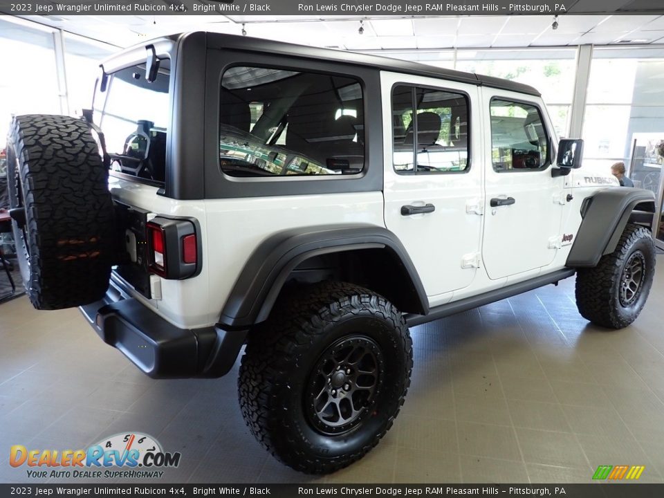 2023 Jeep Wrangler Unlimited Rubicon 4x4 Bright White / Black Photo #6
