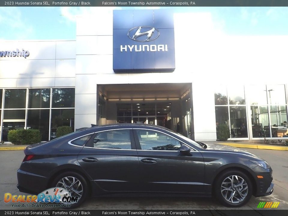 2023 Hyundai Sonata SEL Portofino Gray / Black Photo #1