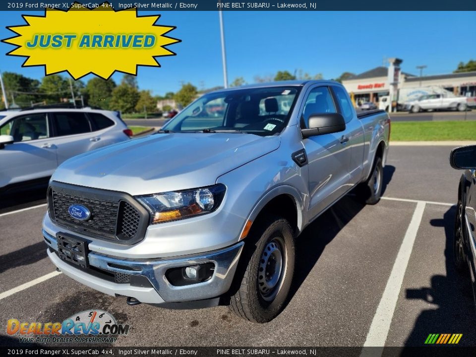 2019 Ford Ranger XL SuperCab 4x4 Ingot Silver Metallic / Ebony Photo #1