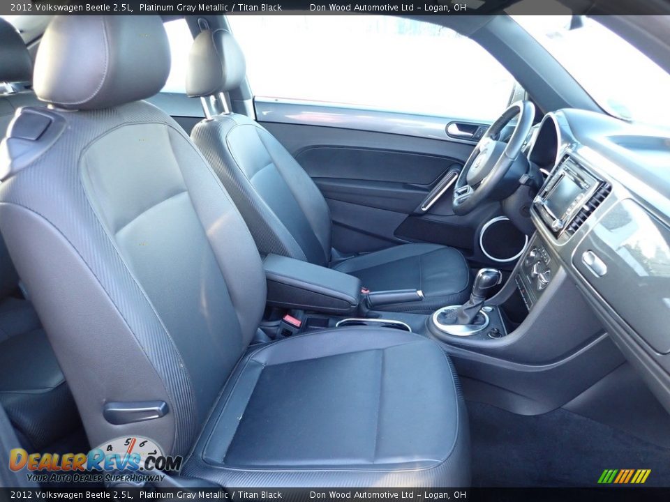 2012 Volkswagen Beetle 2.5L Platinum Gray Metallic / Titan Black Photo #14