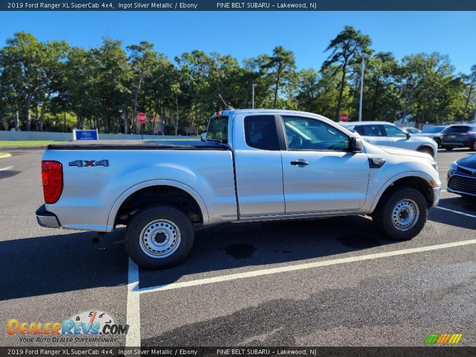 2019 Ford Ranger XL SuperCab 4x4 Ingot Silver Metallic / Ebony Photo #7