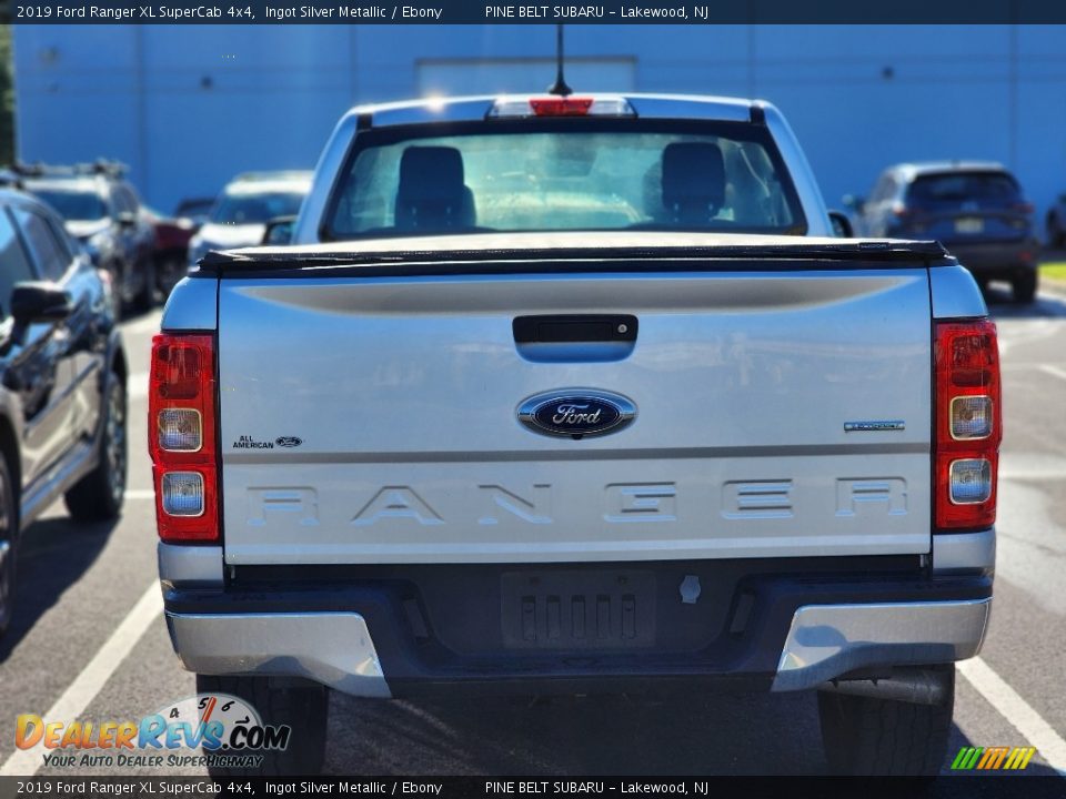 2019 Ford Ranger XL SuperCab 4x4 Ingot Silver Metallic / Ebony Photo #8