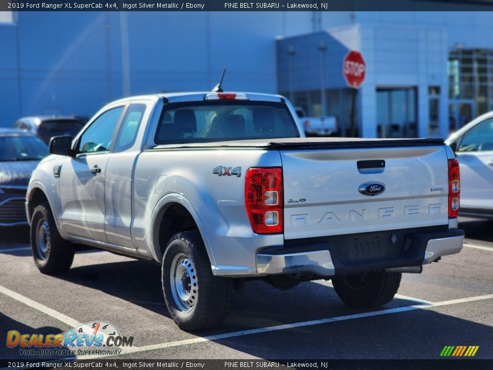 2019 Ford Ranger XL SuperCab 4x4 Ingot Silver Metallic / Ebony Photo #9