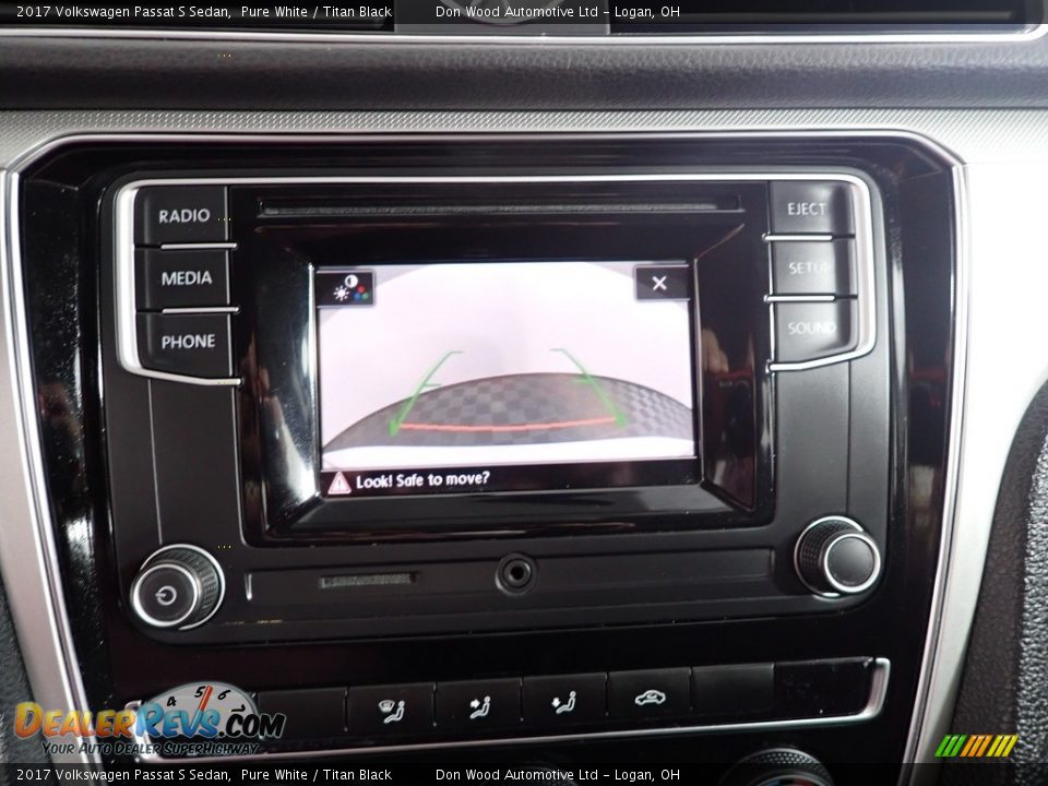 2017 Volkswagen Passat S Sedan Pure White / Titan Black Photo #3