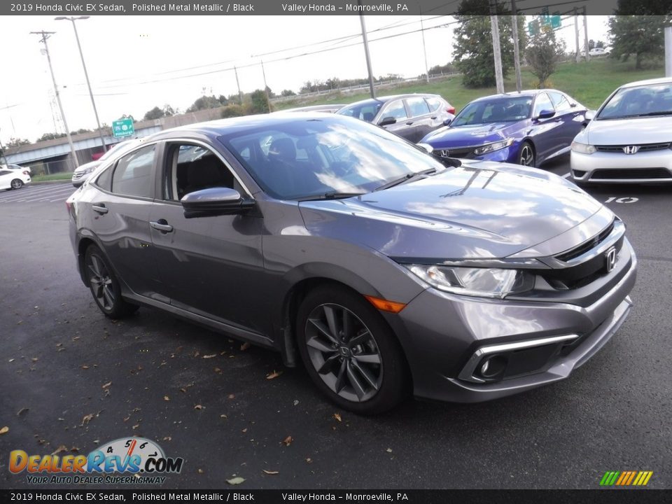 2019 Honda Civic EX Sedan Polished Metal Metallic / Black Photo #5