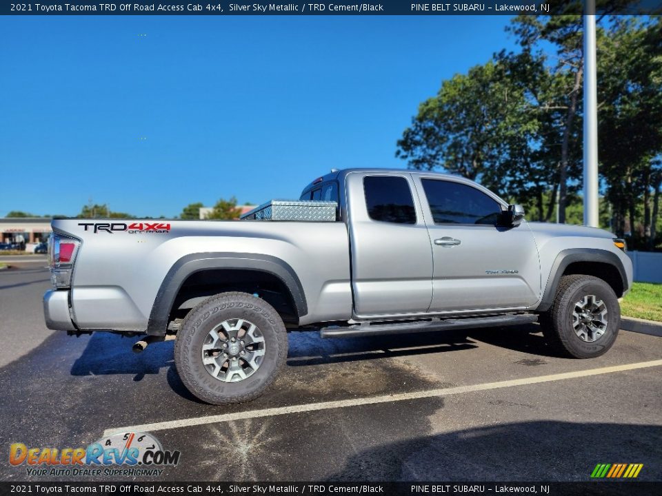 2021 Toyota Tacoma TRD Off Road Access Cab 4x4 Silver Sky Metallic / TRD Cement/Black Photo #6