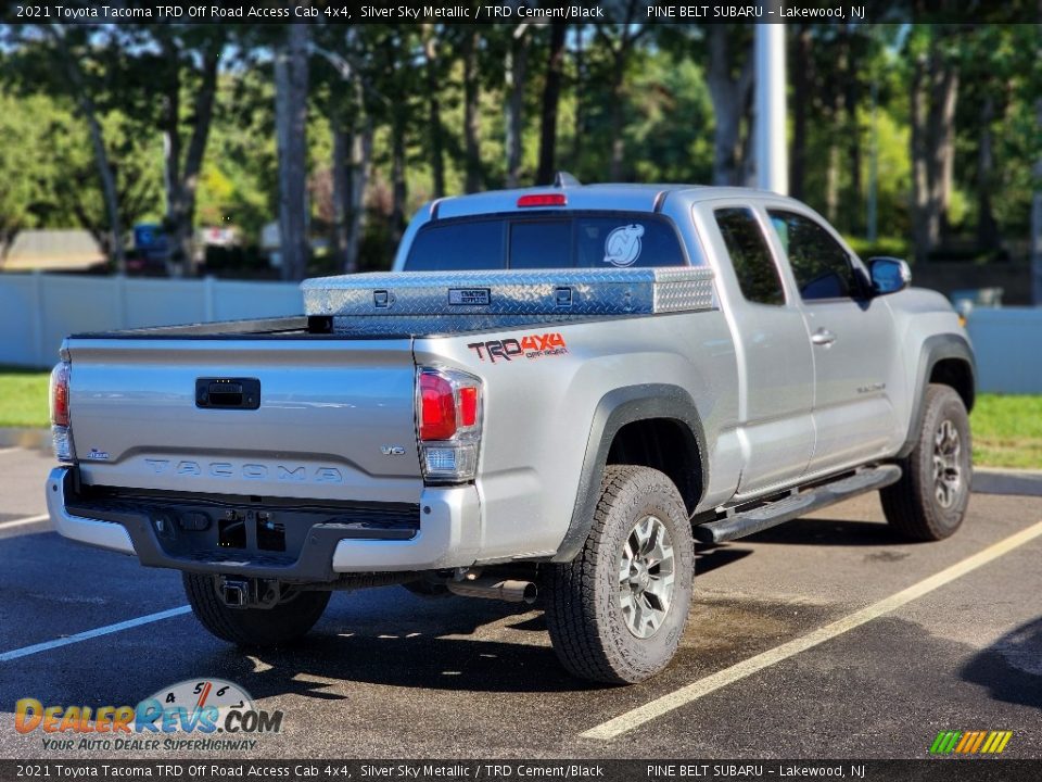 2021 Toyota Tacoma TRD Off Road Access Cab 4x4 Silver Sky Metallic / TRD Cement/Black Photo #7