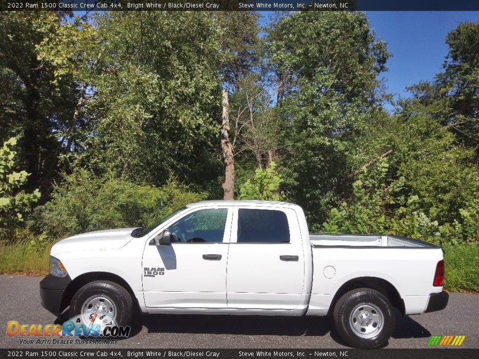 2022 Ram 1500 Classic Crew Cab 4x4 Bright White / Black/Diesel Gray Photo #1