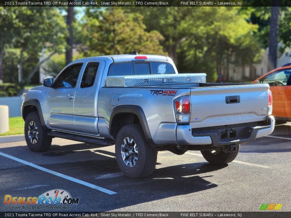 2021 Toyota Tacoma TRD Off Road Access Cab 4x4 Silver Sky Metallic / TRD Cement/Black Photo #9