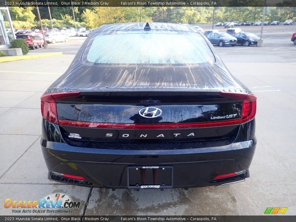 2023 Hyundai Sonata Limited Onyx Black / Medium Gray Photo #3