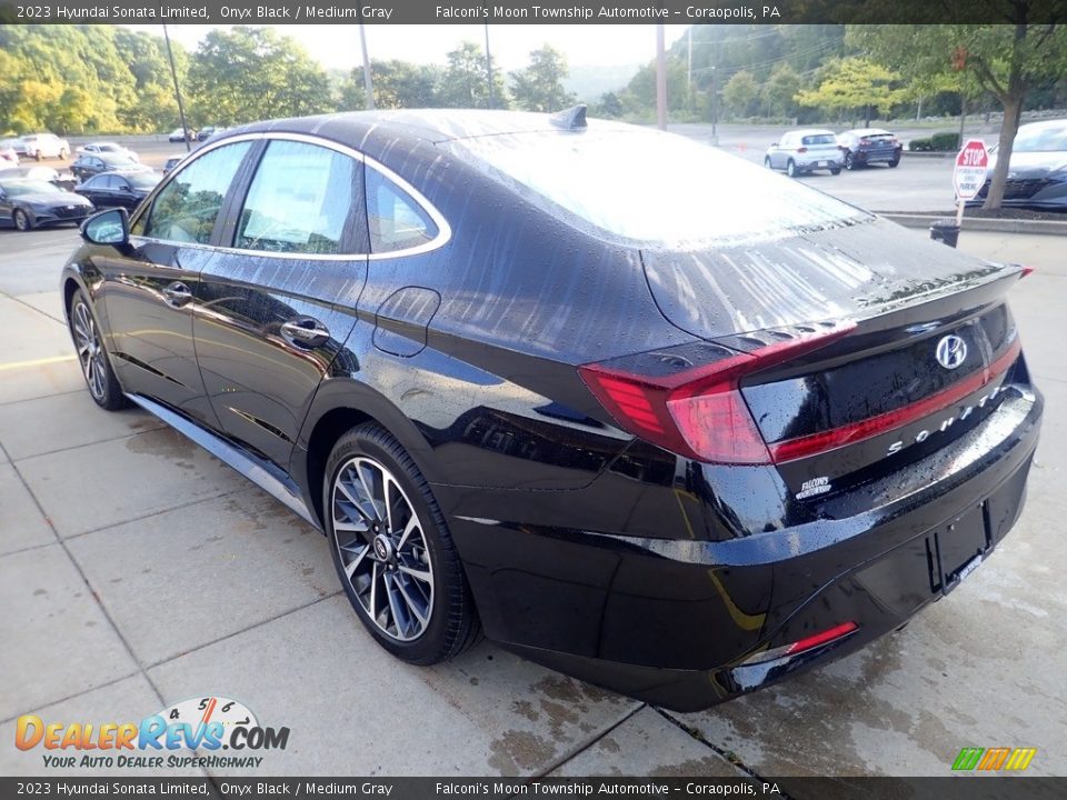 2023 Hyundai Sonata Limited Onyx Black / Medium Gray Photo #4