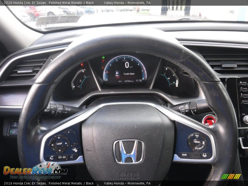 2019 Honda Civic EX Sedan Polished Metal Metallic / Black Photo #23