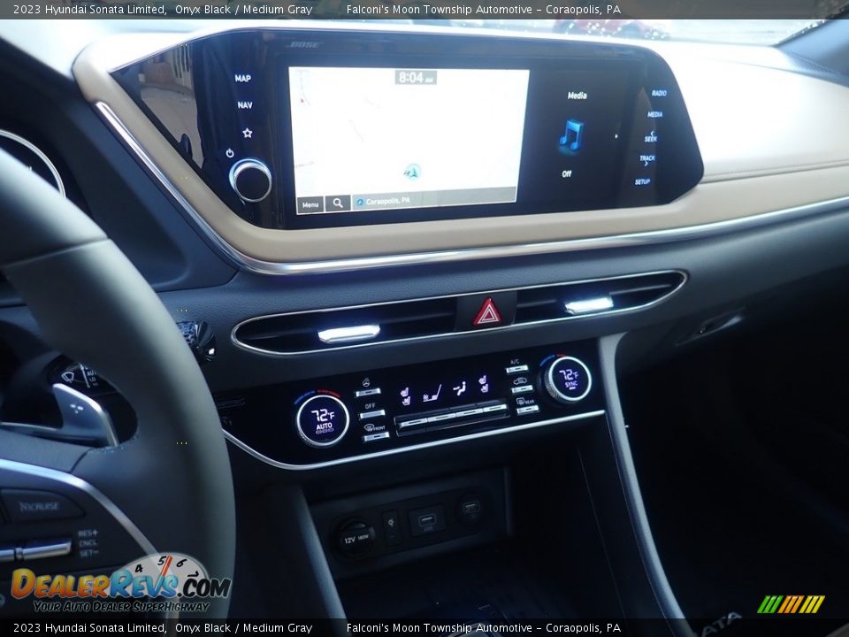 2023 Hyundai Sonata Limited Onyx Black / Medium Gray Photo #17