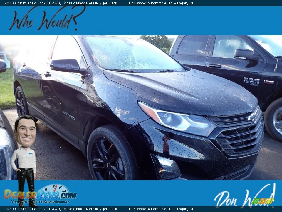 2020 Chevrolet Equinox LT AWD Mosaic Black Metallic / Jet Black Photo #1