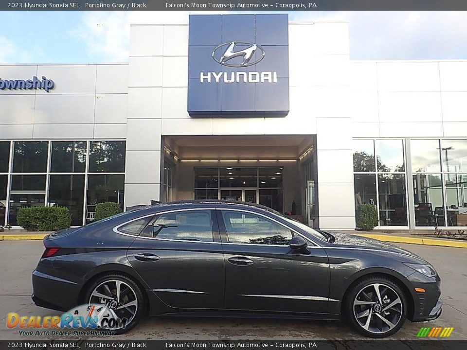 2023 Hyundai Sonata SEL Portofino Gray / Black Photo #1