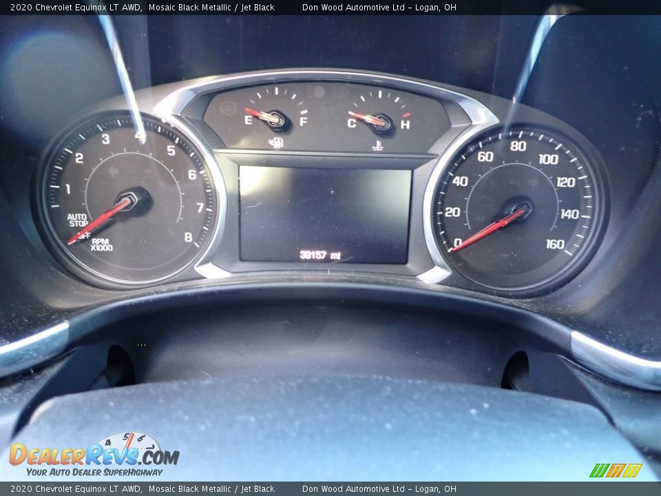 2020 Chevrolet Equinox LT AWD Mosaic Black Metallic / Jet Black Photo #9