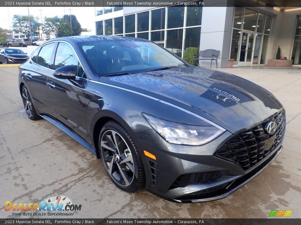 2023 Hyundai Sonata SEL Portofino Gray / Black Photo #8