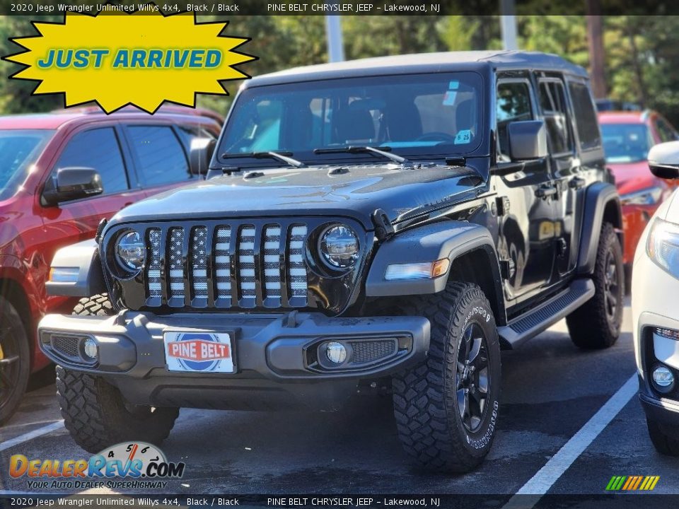 2020 Jeep Wrangler Unlimited Willys 4x4 Black / Black Photo #1