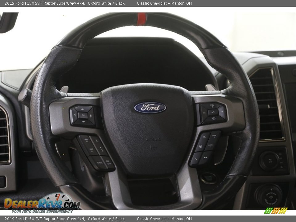 2019 Ford F150 SVT Raptor SuperCrew 4x4 Steering Wheel Photo #8