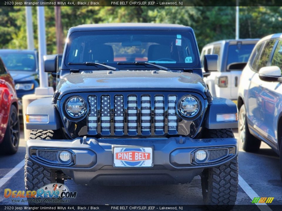 2020 Jeep Wrangler Unlimited Willys 4x4 Black / Black Photo #3