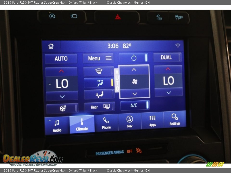 Controls of 2019 Ford F150 SVT Raptor SuperCrew 4x4 Photo #12