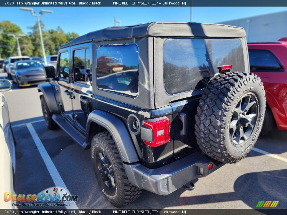 2020 Jeep Wrangler Unlimited Willys 4x4 Black / Black Photo #9