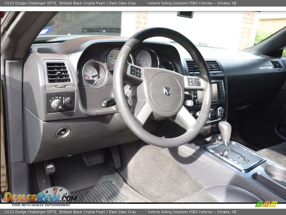 2010 Dodge Challenger SRT8 Brilliant Black Crystal Pearl / Dark Slate Gray Photo #3