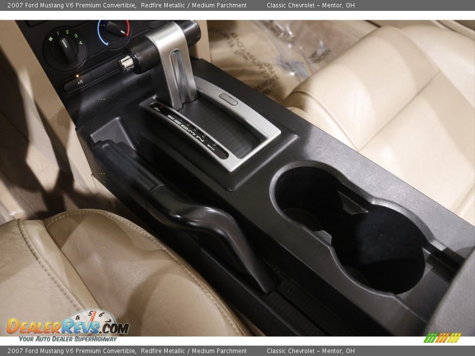 2007 Ford Mustang V6 Premium Convertible Redfire Metallic / Medium Parchment Photo #11