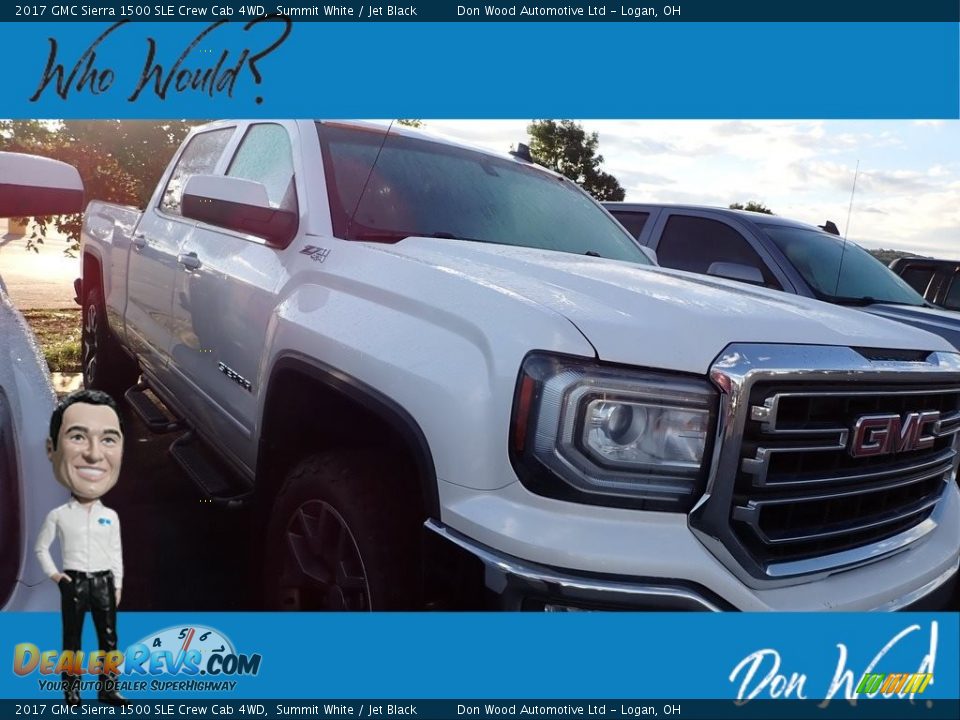 2017 GMC Sierra 1500 SLE Crew Cab 4WD Summit White / Jet Black Photo #1
