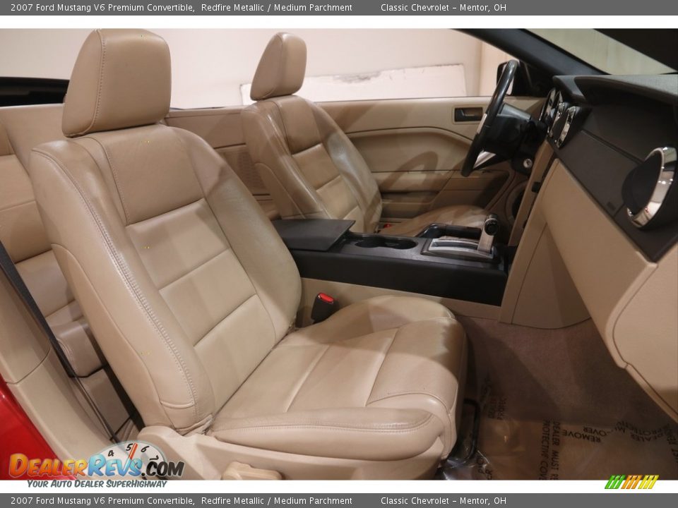 2007 Ford Mustang V6 Premium Convertible Redfire Metallic / Medium Parchment Photo #12