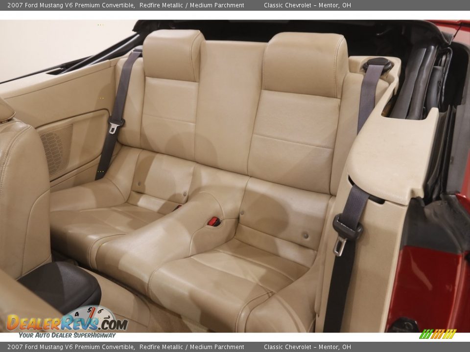 2007 Ford Mustang V6 Premium Convertible Redfire Metallic / Medium Parchment Photo #14