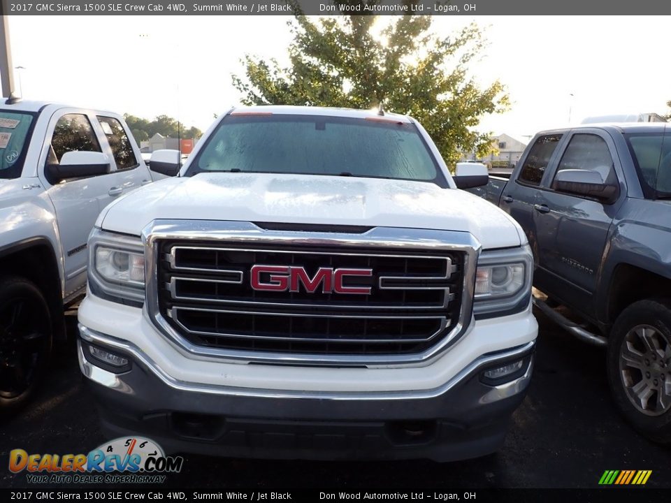 2017 GMC Sierra 1500 SLE Crew Cab 4WD Summit White / Jet Black Photo #3
