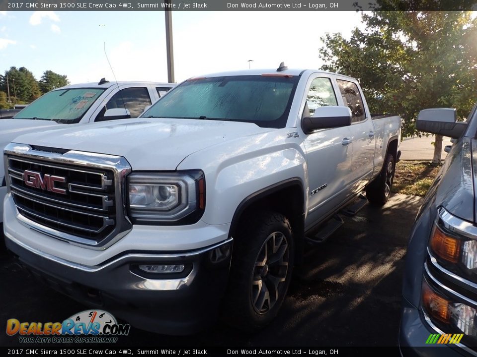 2017 GMC Sierra 1500 SLE Crew Cab 4WD Summit White / Jet Black Photo #4