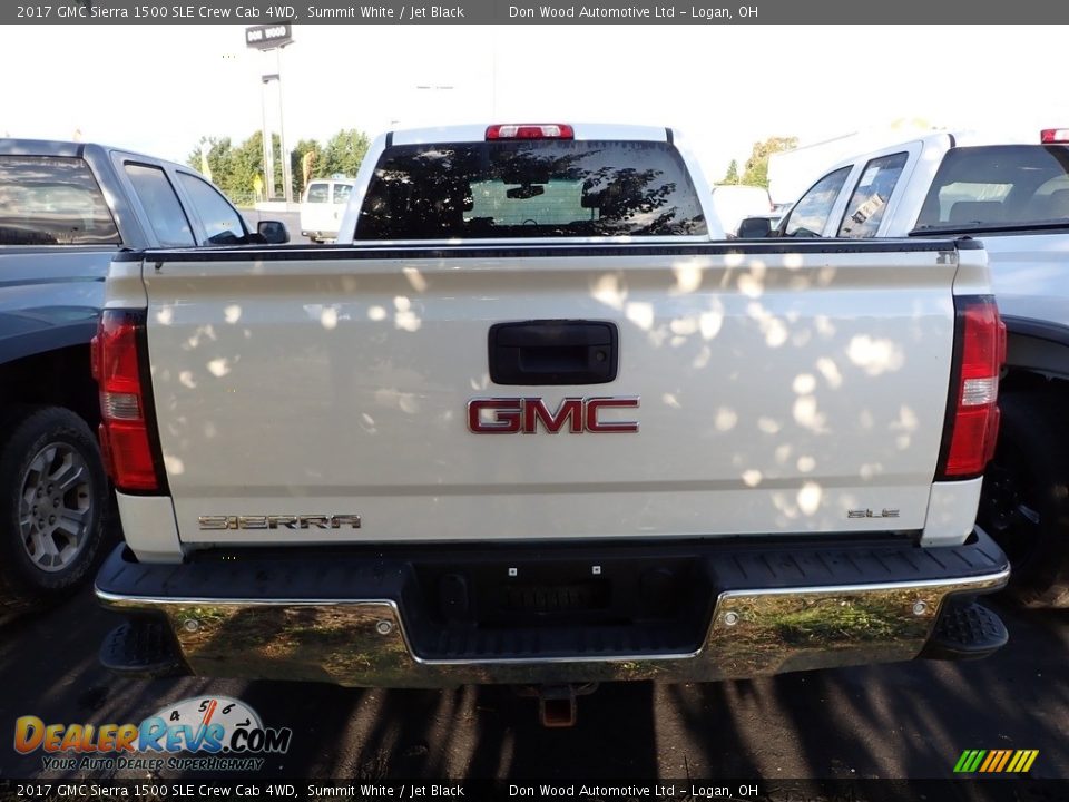 2017 GMC Sierra 1500 SLE Crew Cab 4WD Summit White / Jet Black Photo #5
