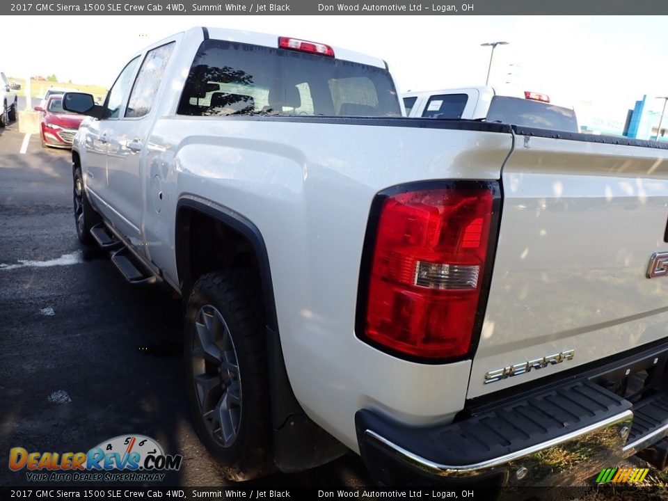 2017 GMC Sierra 1500 SLE Crew Cab 4WD Summit White / Jet Black Photo #6