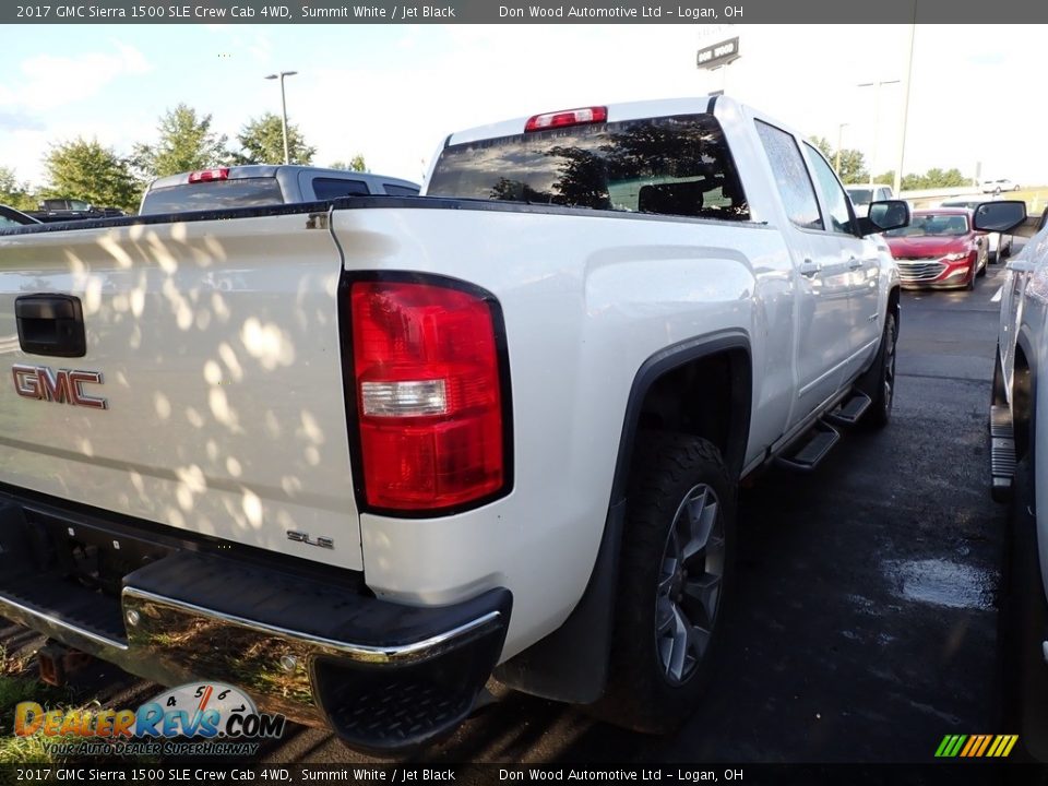 2017 GMC Sierra 1500 SLE Crew Cab 4WD Summit White / Jet Black Photo #7