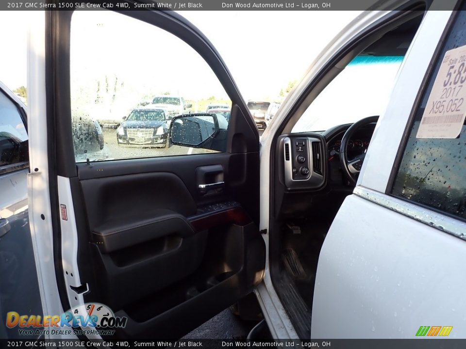 2017 GMC Sierra 1500 SLE Crew Cab 4WD Summit White / Jet Black Photo #8