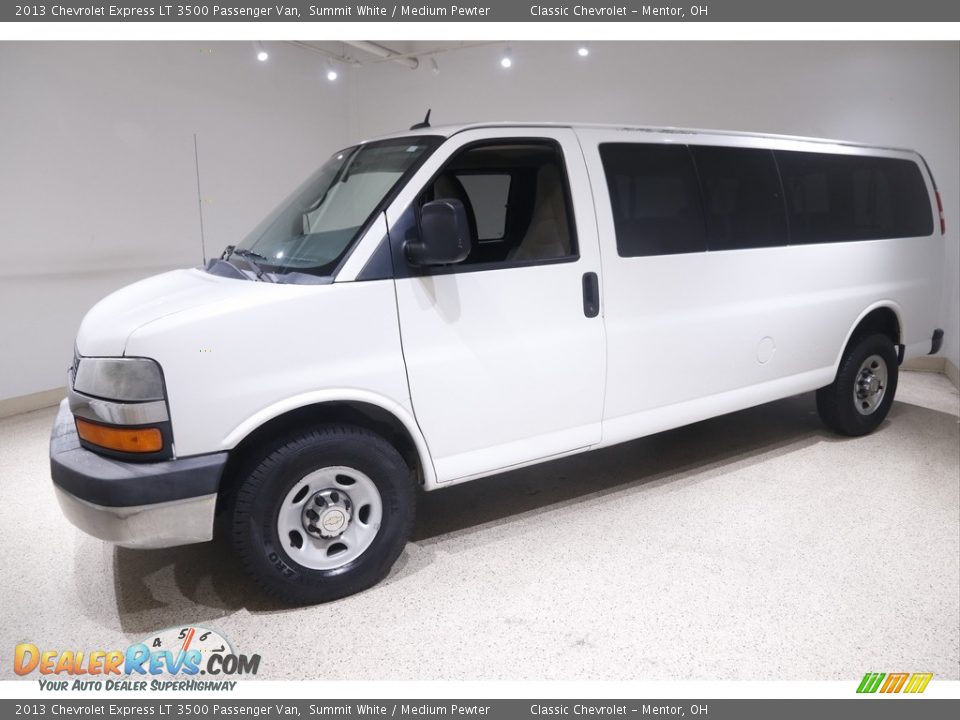 Front 3/4 View of 2013 Chevrolet Express LT 3500 Passenger Van Photo #3