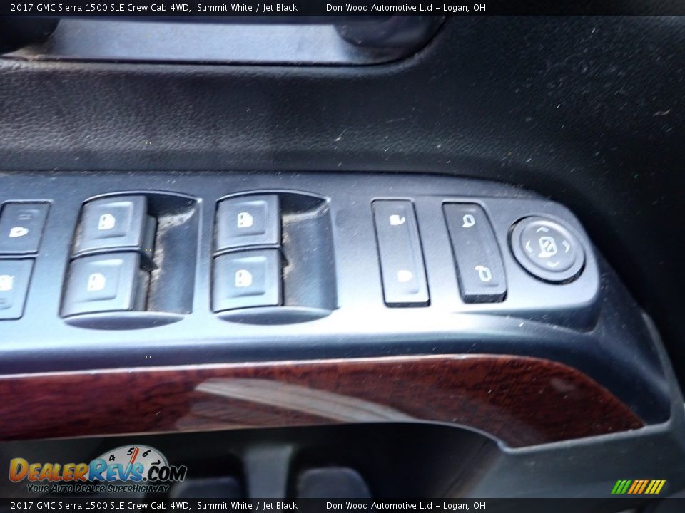 2017 GMC Sierra 1500 SLE Crew Cab 4WD Summit White / Jet Black Photo #9