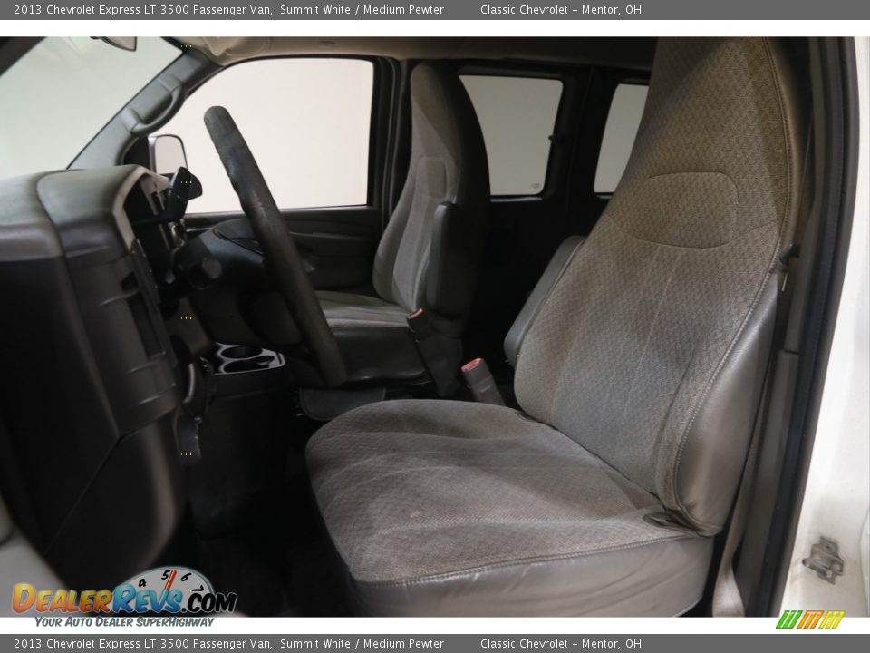 Front Seat of 2013 Chevrolet Express LT 3500 Passenger Van Photo #5