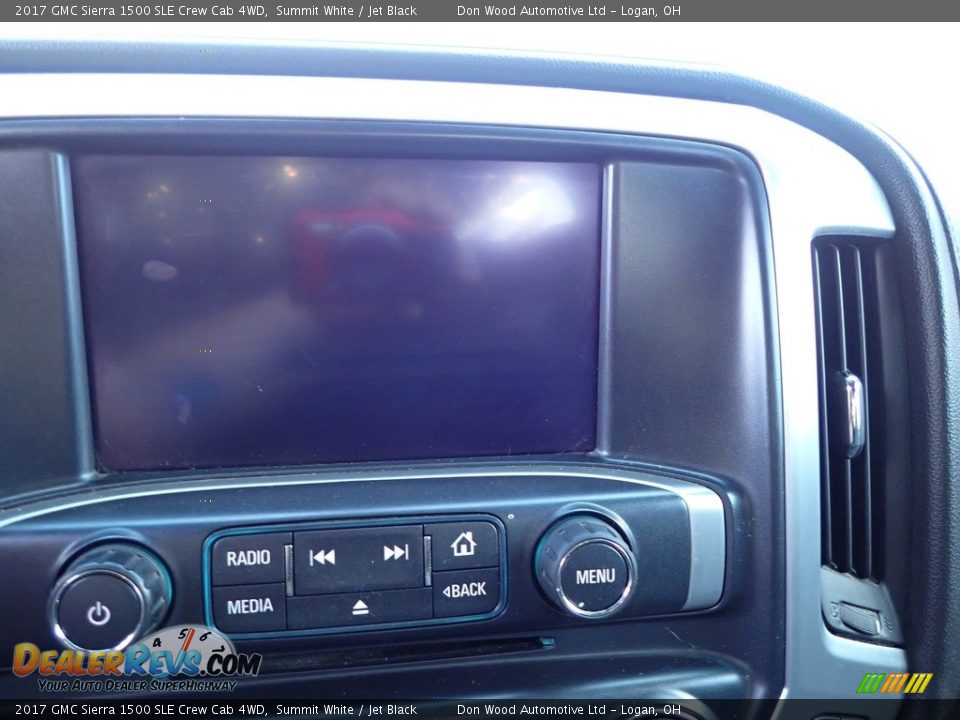 2017 GMC Sierra 1500 SLE Crew Cab 4WD Summit White / Jet Black Photo #12