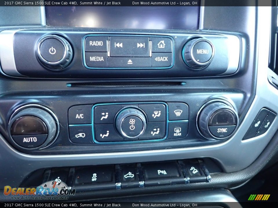 2017 GMC Sierra 1500 SLE Crew Cab 4WD Summit White / Jet Black Photo #13