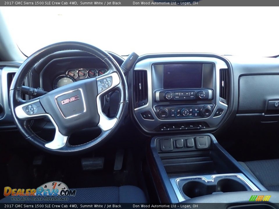 2017 GMC Sierra 1500 SLE Crew Cab 4WD Summit White / Jet Black Photo #19