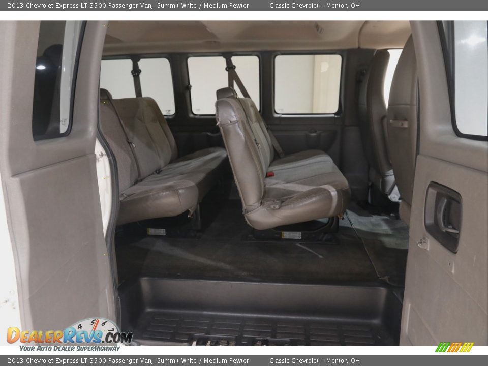 Rear Seat of 2013 Chevrolet Express LT 3500 Passenger Van Photo #14