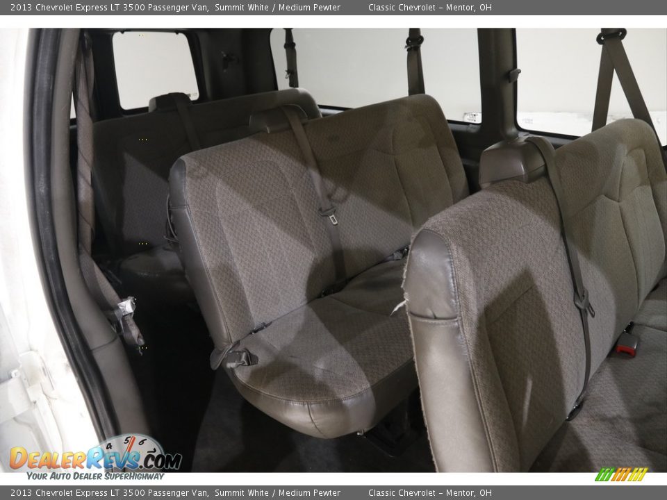 Rear Seat of 2013 Chevrolet Express LT 3500 Passenger Van Photo #15
