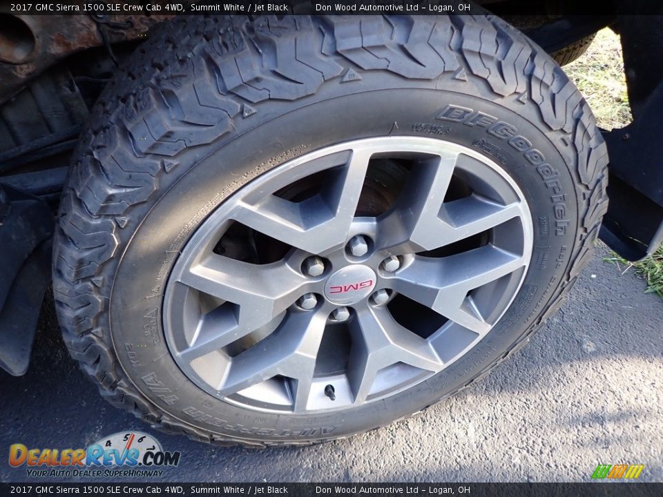 2017 GMC Sierra 1500 SLE Crew Cab 4WD Summit White / Jet Black Photo #21