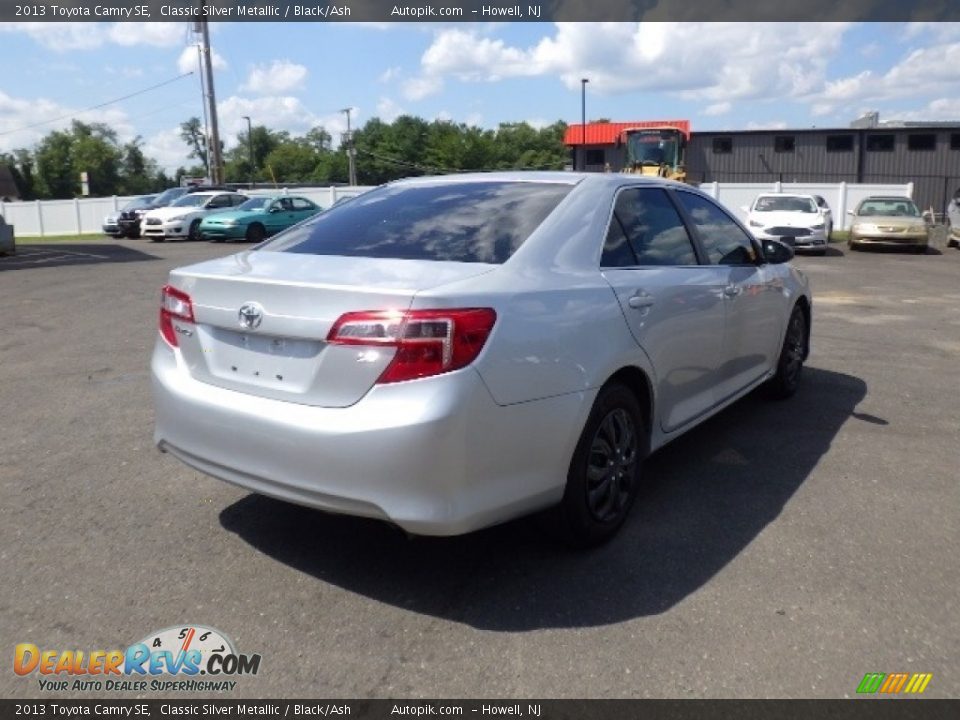 2013 Toyota Camry SE Classic Silver Metallic / Black/Ash Photo #6