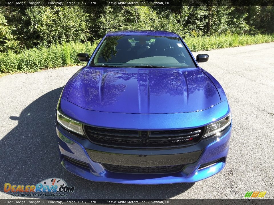 2022 Dodge Charger SXT Blacktop Indigo Blue / Black Photo #3